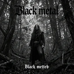 Black metal album cover