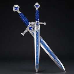 photo of a sapphire encrusted sword