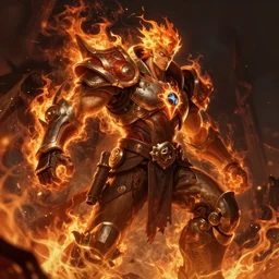 epic fire highly detailed digital painting. trending at artstation