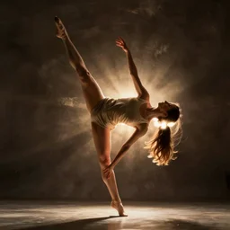of a person doing extraordinary body moves