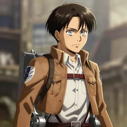 Walter White in Attack on Titan, highly detailed, HDR, sharp focus, 4k, anime art style, digital painting