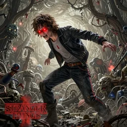 a side character of Eleven from Stranger things by ((((((Ralph Horsley)))))), insane detailed!!!!!, Fantasy