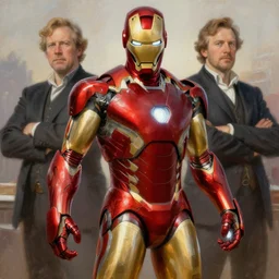 iron man, highly detailed painting by gaston bussiere, craig mullins, j. c. leyendecker, 8 k