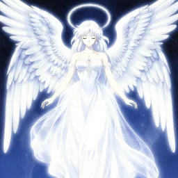 hyper detailed illustration of an angel made of light, very holy, intricate linework, lighting poster by moebius, ayami kojima, 90's anime, retro fantasy