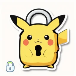cute miss mascot lockpin lockpin lopunny pokemon sticker art, cronobreaker, beeple game icon