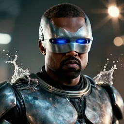 kanye west as ( ( robocop ) ) in gears of war, splash art, movie still, cinematic lighting, detailed face, dramatic, octane render, long lens, shallow depth of field, bokeh, anamorphic lens flare, 8 k, hyper detailed, 3 5 mm film grain