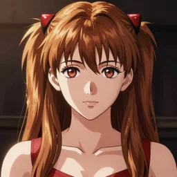 asuka langley souryuu, gta iv art style, semi realistic anime, beautiful face, symmetrical face