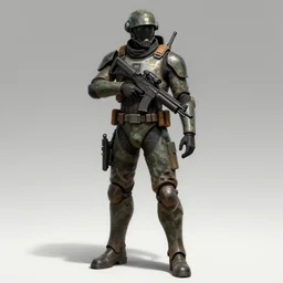 full body concept art of a Data Rifleman trending on artstation deviantart Pinterest detailed High Resolution HD 8k