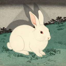the great white rabbit off kanagawa ukiyo-e print