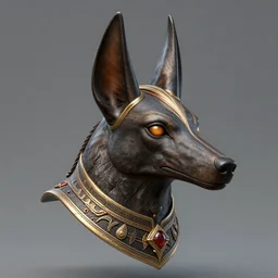 anubis head, highly detailed, cultist