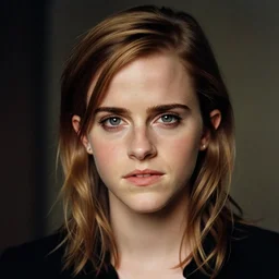 35mm film still of Emma Watson, figure portrait