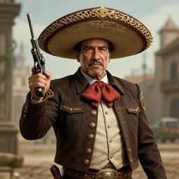 danny trejo as a mexican gunslinger and gambler, super - resolution, fantasy rpg portrait, unreal engine 5, pathfinder, by beeple