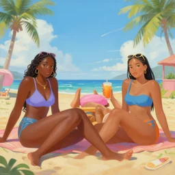beautiful painting of sunny hiphop solarpunk summertime chill, by martine johanna, njideka akunyili crosby, rossdraws. trending on artstation, 8 k, masterpiece, graffiti paint, fine detail, full of color, intricate detail, golden ratio illustration