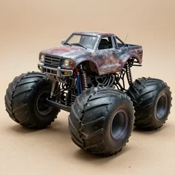 monster truck made of human skin