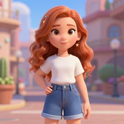 Christina Hendricks as Disney Pixar character, 3d render, 4k,