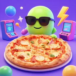 🤣🍕😎⚡👾🛸🏄🏻‍♂️✨🔮🕹🎯🪀🎉🎊. Digital art. Masterpiece. Trending on Artstation and CGsociety. World's greatest artistry. HDR. 4k. Amazing incredible awesome awe-struck fantastic intriguing. Creative use of colors. Fantastic lighting.