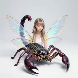 portrait of a scorpion fairy, fantasy, magic realism, whimsical, horror, art by josephine wall and and hr geiger and chengwei pan and amanda sage, intricately detailed, highly detailed, luxurious, elegant, clean, unsettling, trending on artstation