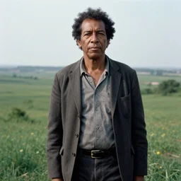 a portrait of a character in a scenic environment by Bruce Davidson