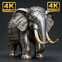 photo of a warrior with metal elephant themed armour, highly detailed, 4 k, hdr, smooth, sharp focus, high resolution, award - winning photo