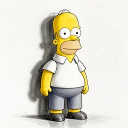 homer simpson, beautiful shadowing, 3 d shadowing, reflective surfaces, 8 k, beautifully detailed pencil illustration, intricate, epic composition, masterpiece, bold complimentary colors. stunning masterfully illustrated by artgerm, range murata, alphonse mucha