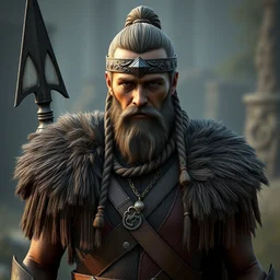 a handsome viking girl african american, clash royal style characters, unreal engine 5, octane render, detailed, cinematografic, cinema 4 d, artstation trending
