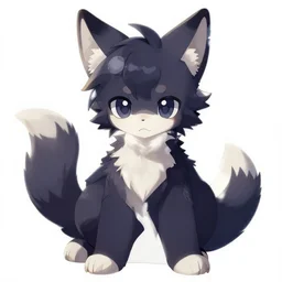 fur affinity synthwave themed protogen fursona OC