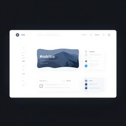 a minimalist ui application design, interface design, h. u. d. design, web design.