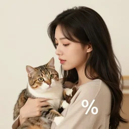A woman 0% cat