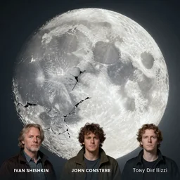 the devouring moon, 4 d, cracks, distortion, by ivan shishkin, by john constable, by laurie lipton, by tony diterlizzi, by weta digital