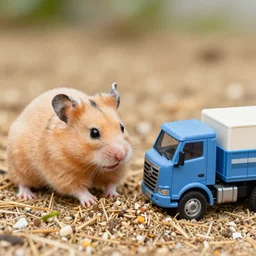Mix of hamster and truck