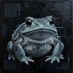 big toad, glitches, shapes, artwork, abstract, acrylic, oil, clay, lines, vektroid, dots, drips, spots, tears, leaks, glitch, pixels, geometry, data, datamosh, data, motherboard, minimal, vinyl, binary, code, cybernetic, painting, dark, eerie, cyber