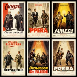thumbnails of comic opera posters. italy 1 8 1 6