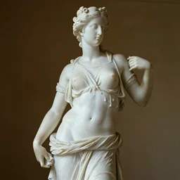 katy perry as a greek marble statue