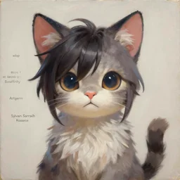 cute concept art fantasy painting of a emo catboy, by artgerm, sylvain sarrailh, rossdraws, wlop, fursona, furaffinity, furry, deviant art, e 6 2 1, global illumination, tankoban, oil on canvas, smooth details, pixar animation style!