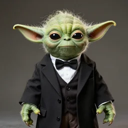 Formal Tall Yoda in a Suit