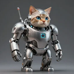 cat kiborg, concept art,artstation,8k,ultra hd detaling