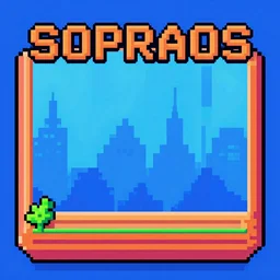sopranos video game, 1 6 - bit, pixel art