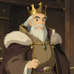 portrait of medieval old king, artstation, detailed cartoon, elegant, digital painting, concept art, smooth, sharp focus, illustration, ghibli 8 k makoto shinkai, don bluth, fujita goro, jean giraud, akihiko yoshida, tom whalen