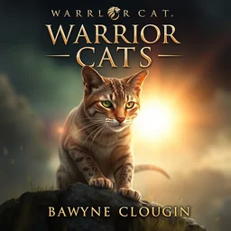 a book cover for warrior cats by wayne mclouglin, depth of field, sun flare, hyper realistic, very detailed.