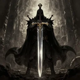 an evil sword. dungeons and dragons illustration