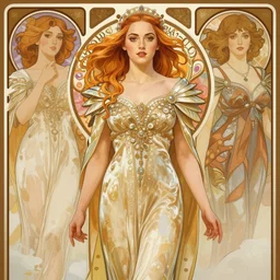 sophie turner empress detailed clothing, half body shot, arms down, path traced, highly detailed, high quality, digital painting, alena aenami, lilia alvarado, shinji aramaki, karol bak, alphonse mucha, tom bagshaw