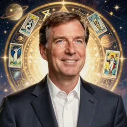 ted cruz portrait by louis - theophile hingre, zodiac, tarot cards, planets, ethereal, art nouveau