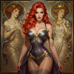 Emma Duncan, pinup, league of legends, intricate, highly detailed, digital painting, hyperrealistic, artstation, concept art, smooth, sharp focus, illustration, Unreal Engine 5, 8K, art by artgerm and greg rutkowski and alphonse mucha, by Jesper Ejsing