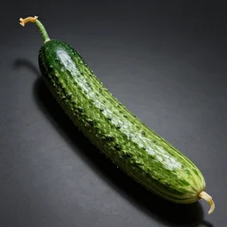 very long cucumber with snakeskin and snake head