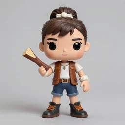 audrey hepburn cos play lumberjack, stop motion vinyl action figure, plastic, toy, butcher billy style
