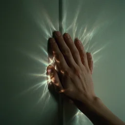 the hand around the corner, caustics, film still from the movie directed by denis villeneuve and david cronenberg with art direction by h. r. giger and bernie wrightson