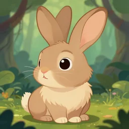 beautiful detailed cute character design of a cartoon bunny, tlk, tlk, in the style of'the jungle book'profile pic. deviantart adoptable, style of maple story and zootopia, portrait studio lighting by jessica rossier and brian froud in the style of disney balto, artstation deviantart alphonse mucha