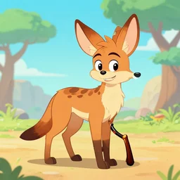 a cartoon jackal