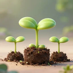 poket cute seedling, 3 d, unreal engine 5, octane render, detailed, cinematografic, cinema 4 d, nvidia ray tracing graphics, artstation, greg rutkowski style