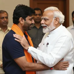 nerendra modi hugging Rahul Gandhi
